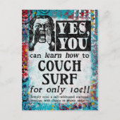 Couch Surf - Funny Vintage Ad Postkarte (Vorderseite)