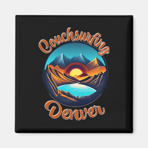 Couch Surfing Denver Colorado Magnet