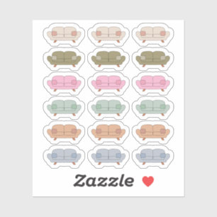 Couch Therapy Termin Lazy Relax Tagesplaner Aufkleber