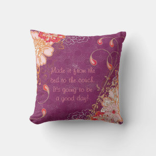 Couch violette Blumen Quadrat Kissen Kissen