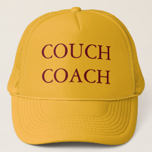 COUCH-ZUG gelbe und lila Kappe