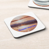Couche de soleil beauté marine getränkeuntersetzer (Linke Seite)