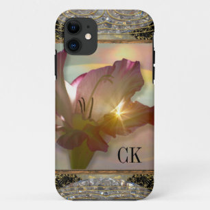 Couché du soleil Floral Beauty Monogramm Case-Mate iPhone Hülle