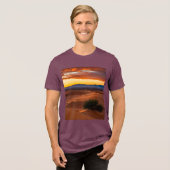 Coucher de Soleil dans le Désert - Bella+Leinwand Tri-Blend Shirt (Vorderseite voll)