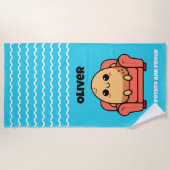 Couchkartoffel und Stolz Strandtuch (Vorderseite)