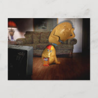 Couchkartoffeln mit Vaterschlafen auf der Couch