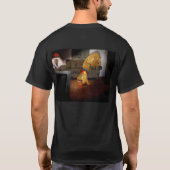 Couchkartoffeln mit Vaterschlafen auf der Couch T-Shirt (Rückseite)