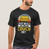 Couchquotes Sofa Potato Wohnzimmer 2 T-Shirt (Vorderseite)