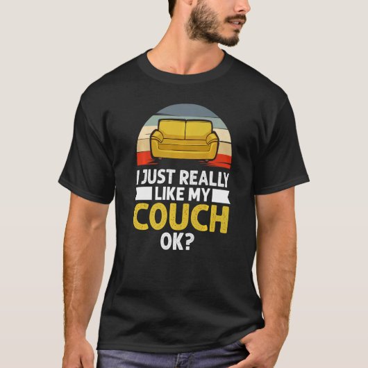 Couchquotes Sofa Potato Wohnzimmer 2 T-Shirt (Vorderseite)