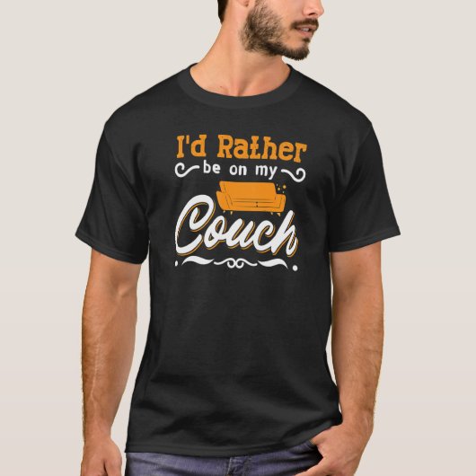 Couchquotes Sofa Potato Wohnzimmer 7 T-Shirt (Vorderseite)