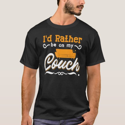 Couchquotes Sofa Potato Wohnzimmer T-Shirt (Vorderseite)