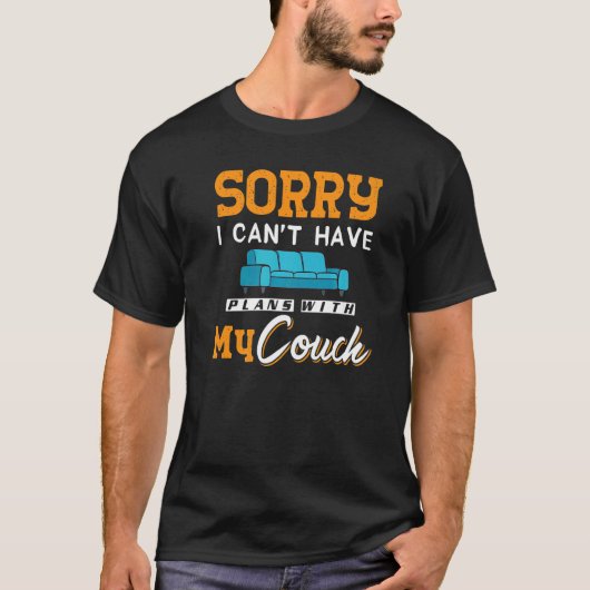 Couchquotes Sofa Potato Wohnzimmer T-Shirt (Vorderseite)
