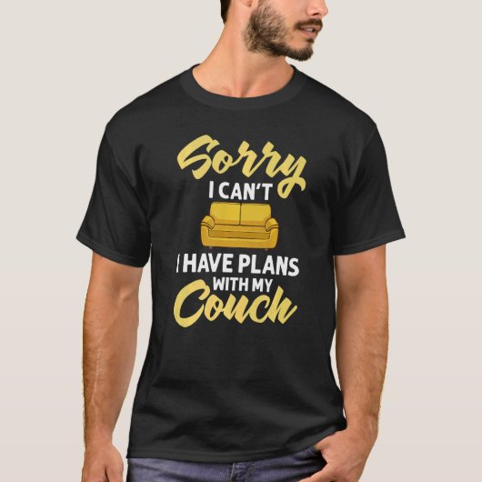 Couchquotes Sofa Potato Wohnzimmer T-Shirt (Vorderseite)