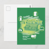 Couchwohnung Postkarte (Vorne/Hinten)