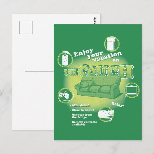 Couchwohnung Postkarte (Vorne/Hinten)