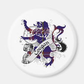 Cougan Tartan Lion Magnet (Vorne)