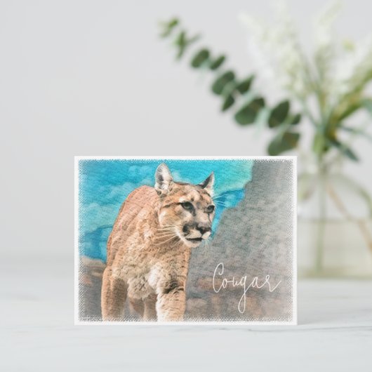 Cougar ポストカード postkarte (Stehend Vorderseite)