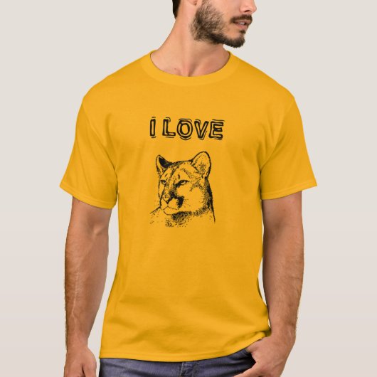 Cougar%20Face, i-LIEBE T-Shirt (Vorderseite)