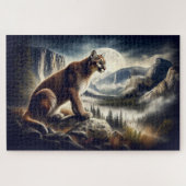 Cougar auf den Felsen, Bergwelt Puzzle (Horizontal)