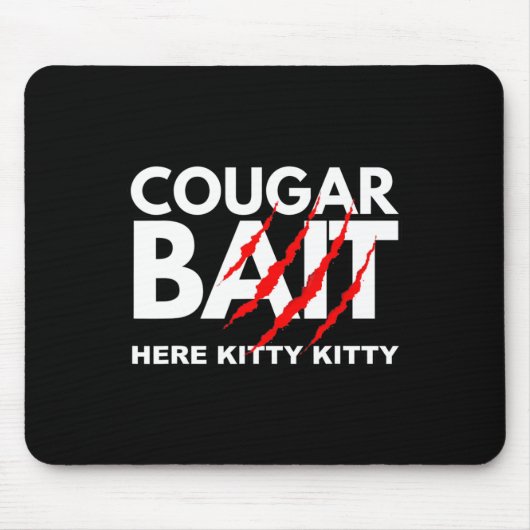 Cougar Bait Fun Halloween Kostüm Ältere Frau Youn Mousepad (Vorne)