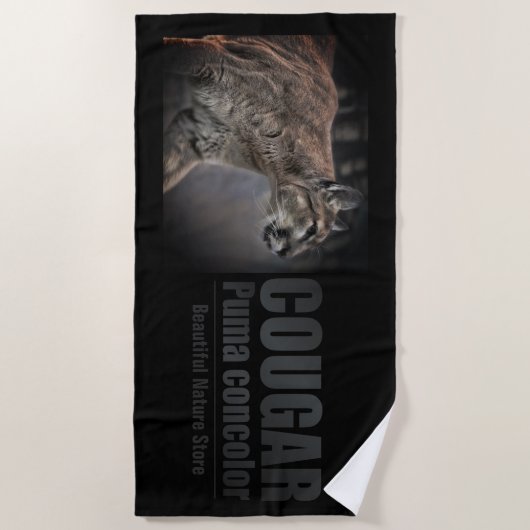 COUGAR:Beach Towel Strandtuch (Vorderseite)