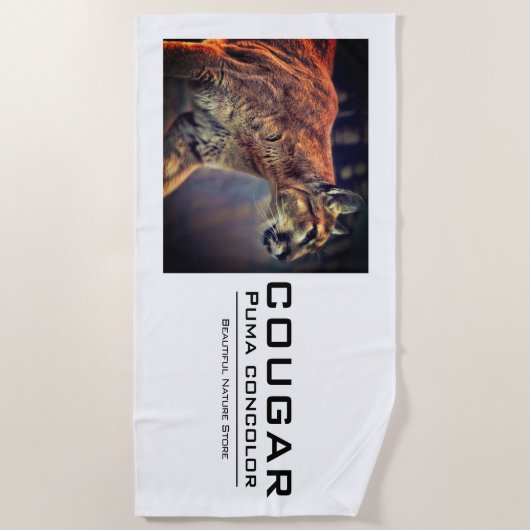 COUGAR：Beach Towel Strandtuch (Vorderseite)