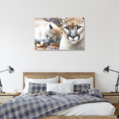 Cougar, Berglöwe, Panther Florida, Puma Leinwanddruck (Insitu (Schlafzimmer))