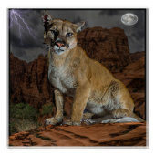 Cougar-Bergposter Poster (Vorderseite)