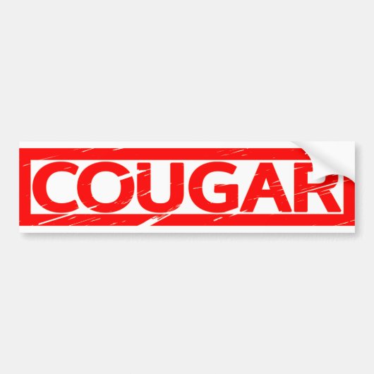 Cougar-Briefmarke Autoaufkleber (Vorne)