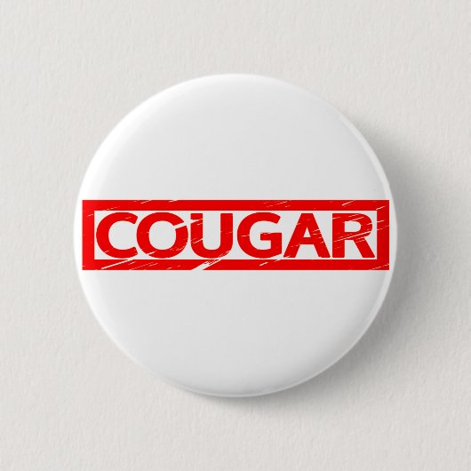 Cougar-Briefmarke Button (Vorderseite)