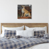 Cougar Canvas Print Leinwanddruck (Insitu (Schlafzimmer))