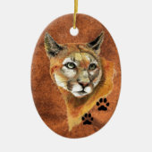 Cougar Christmas Ornament (Vorne)