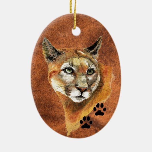 Cougar Christmas Ornament (Hinten)
