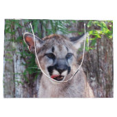 Cougar Cub Große Geschenktasche Geschenktüte (Rückseite)