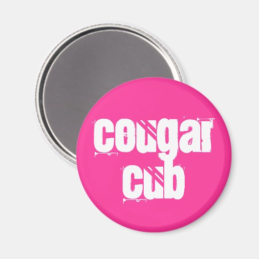 Cougar Cub Magnet (Vorderseite/Rückseite)