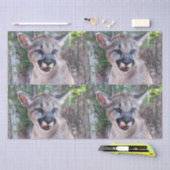 Cougar Cub Tissue Paper/Decoupage Paper Seidenpapier (Handwerk)