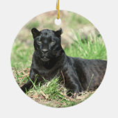 Cougar-Erholungs-Verzierung Keramik Ornament (Hinten)