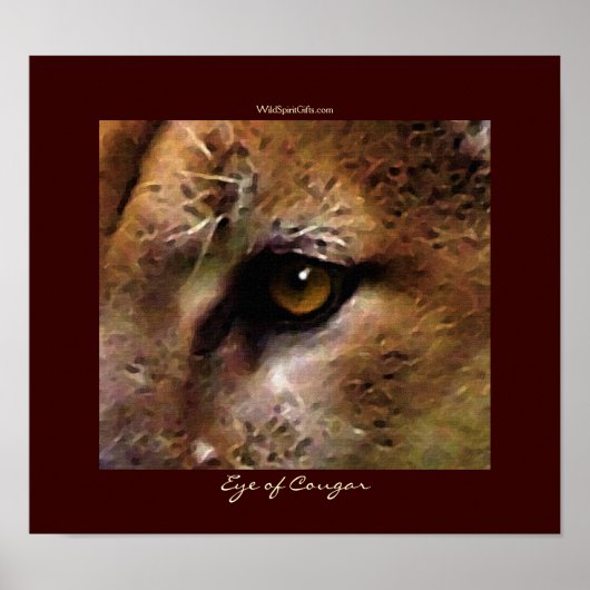 COUGAR EYE Art Poster (Vorne)