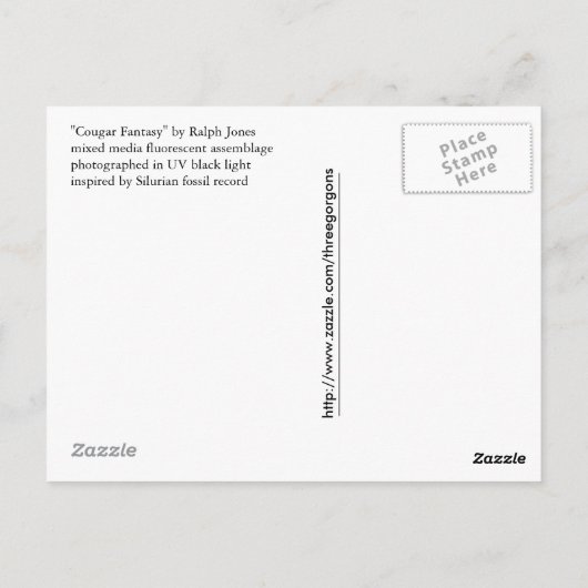 Cougar Fantasy Postcard Postkarte (Rückseite)