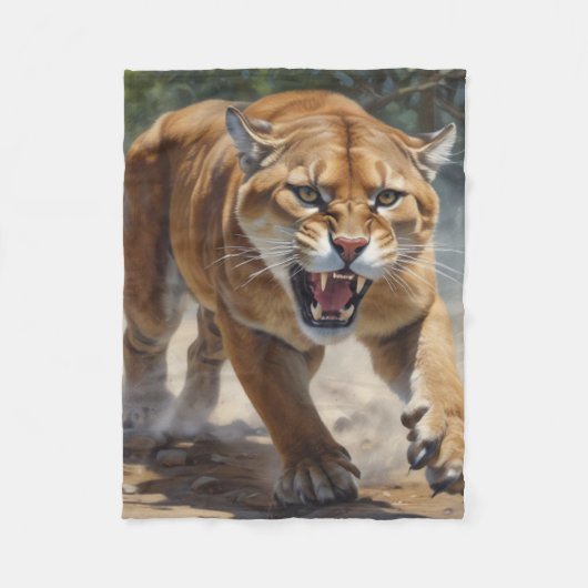 Cougar Fleecedecke (Vorderseite)