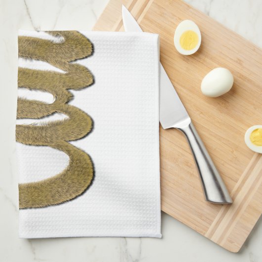 Cougar - Furry Text Handtuch (Viertel Falte)