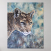 Cougar Gaze Fine Art Poster (Vorne)