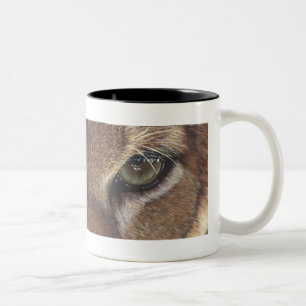 Cougar-Gebirgslöwe-Tasse Zweifarbige Tasse