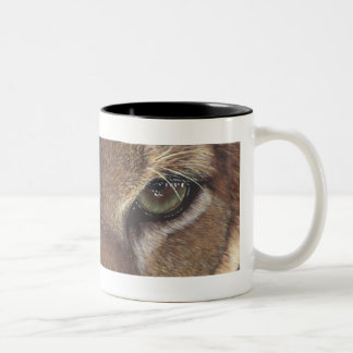 Cougar-Gebirgslöwe-Tasse Zweifarbige Tasse