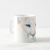 Cougar-Gesichts-Tier-Kaffee-Tasse Kaffeetasse (Vorderseite Links)
