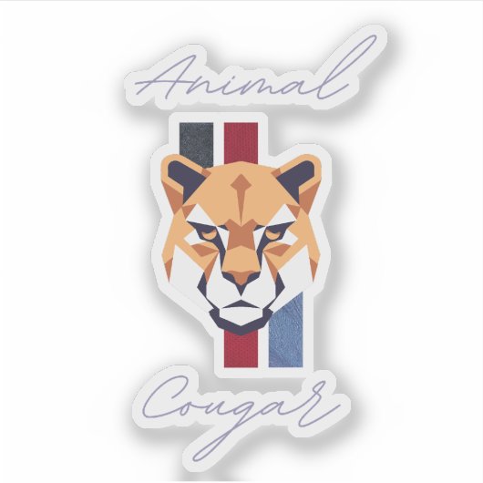 cougar head sticker (Vorderseite)