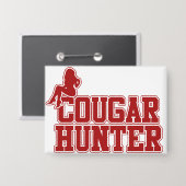 Cougar Hunter Button (Vorderseite/Rückseite)
