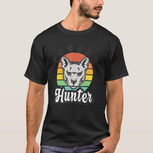 Cougar Hunter Lesbian Single Verabredete Lgbt T-Shirt (Vorderseite)