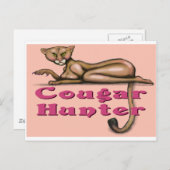 Cougar Hunter Postkarte (Vorne/Hinten)