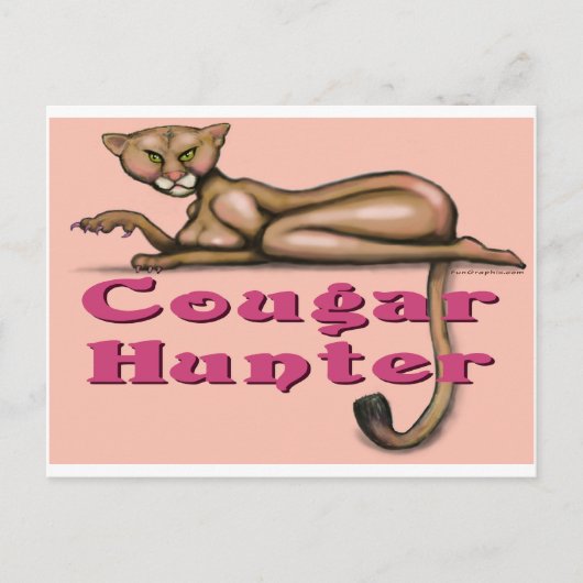 Cougar Hunter Postkarte (Vorderseite)